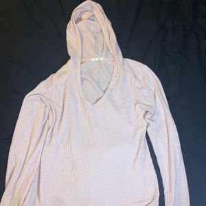Light pink lightweight hoodie
